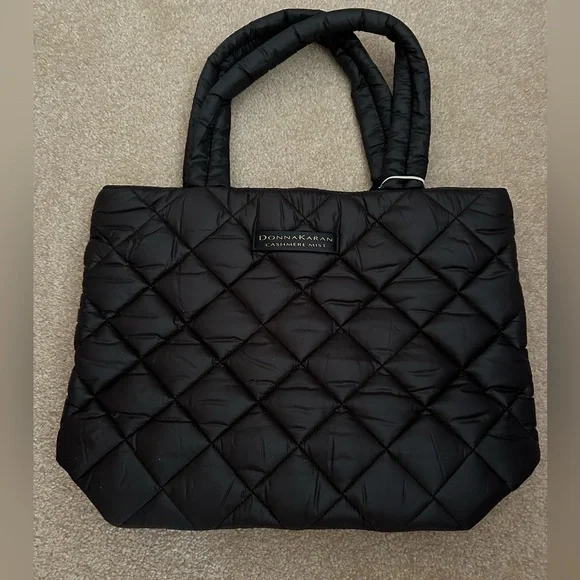 Donna Karan BRAND NEW Quilted Brown Tote Bag - Picture 2 of 8